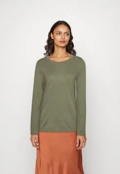 Edc By Esprit Basic Crewneck - Strikkegenser - Light Khaki