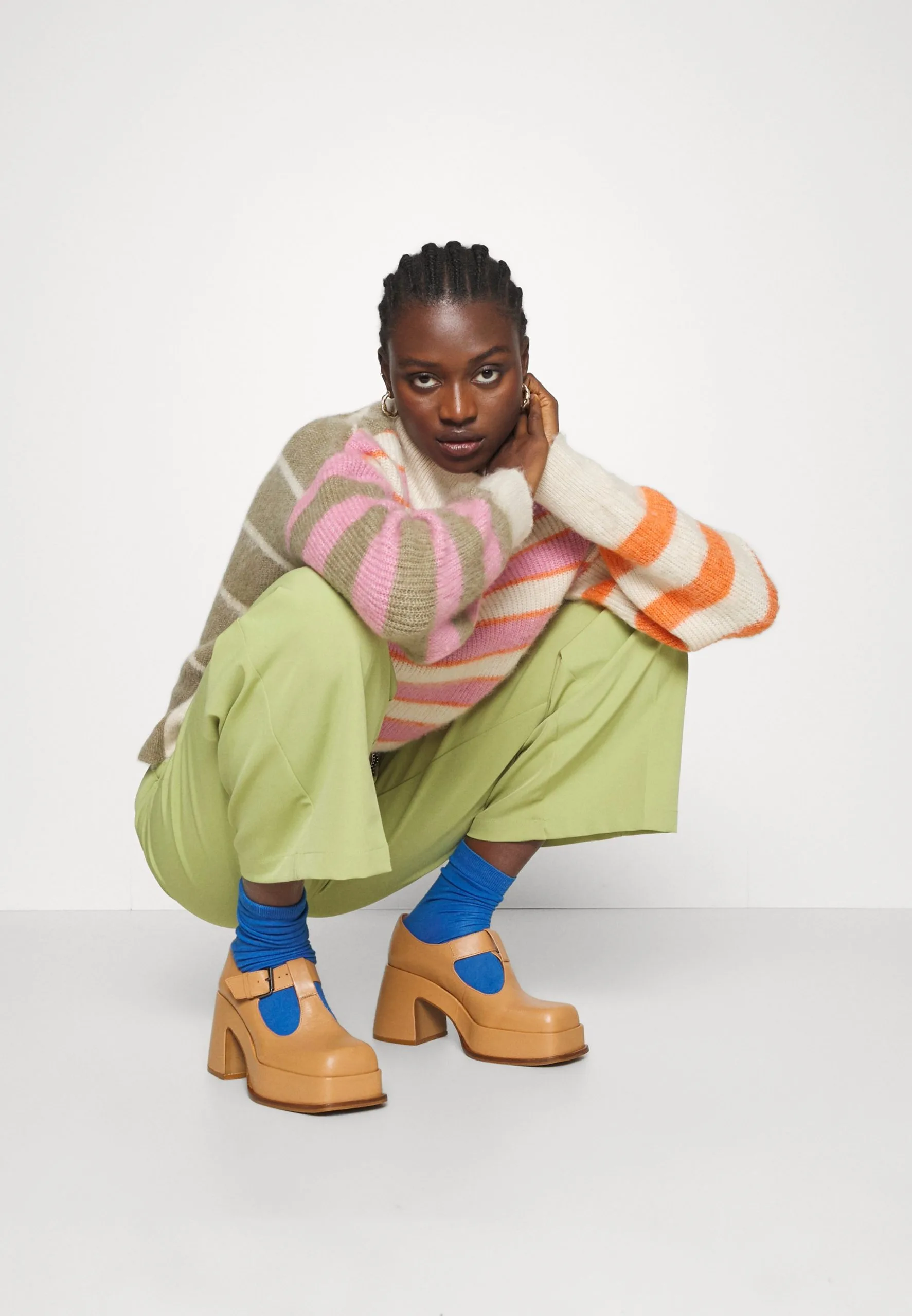 ESPRIT Striped- Strikkegenser - Off White 5 ESPRIT Striped- Strikkegenser - Off White - Bilde 4