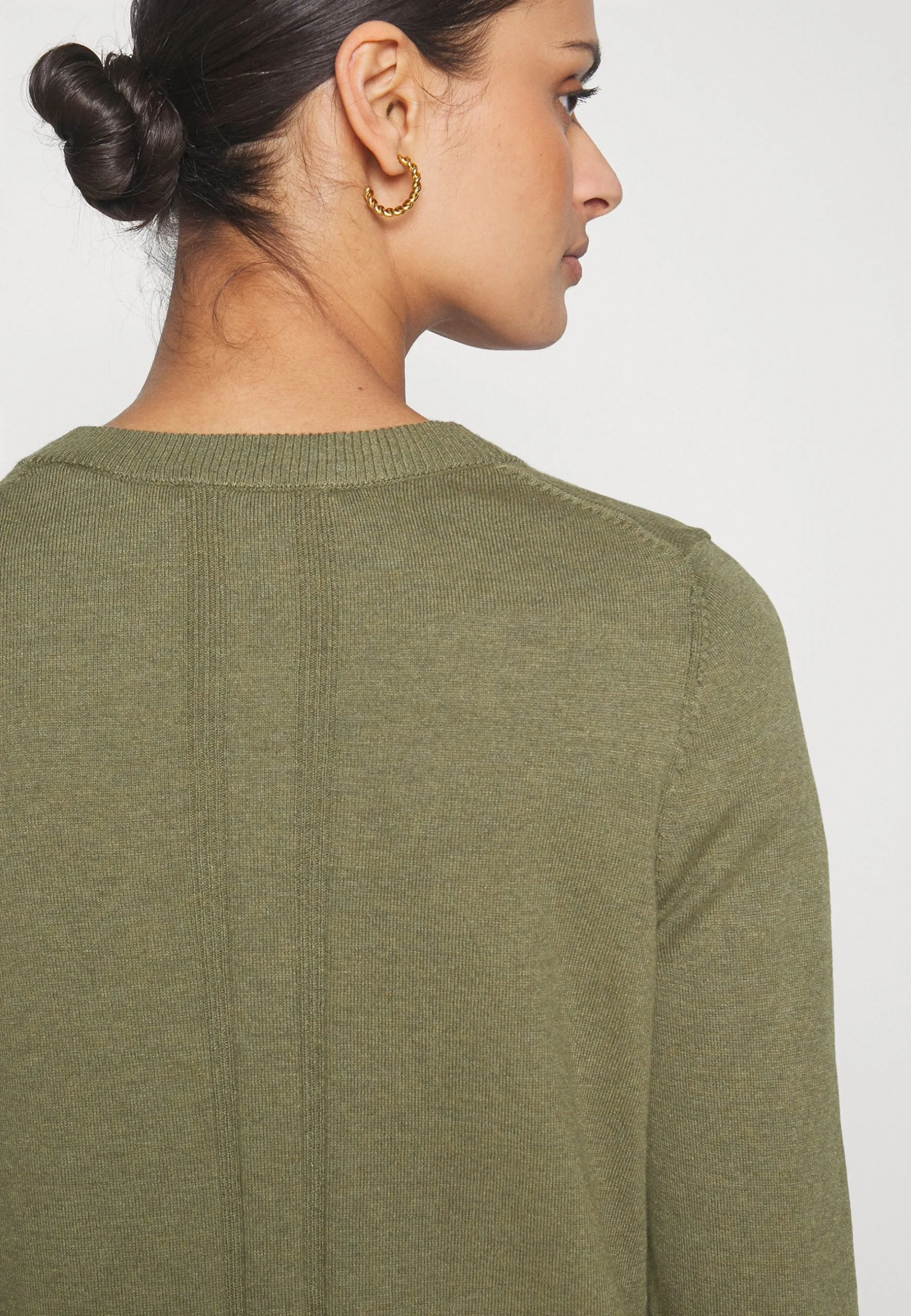 ESPRIT Button Cardigan - Cardigan - Khaki Green 8 ESPRIT Button Cardigan - Cardigan - Khaki Green - Bilde 6