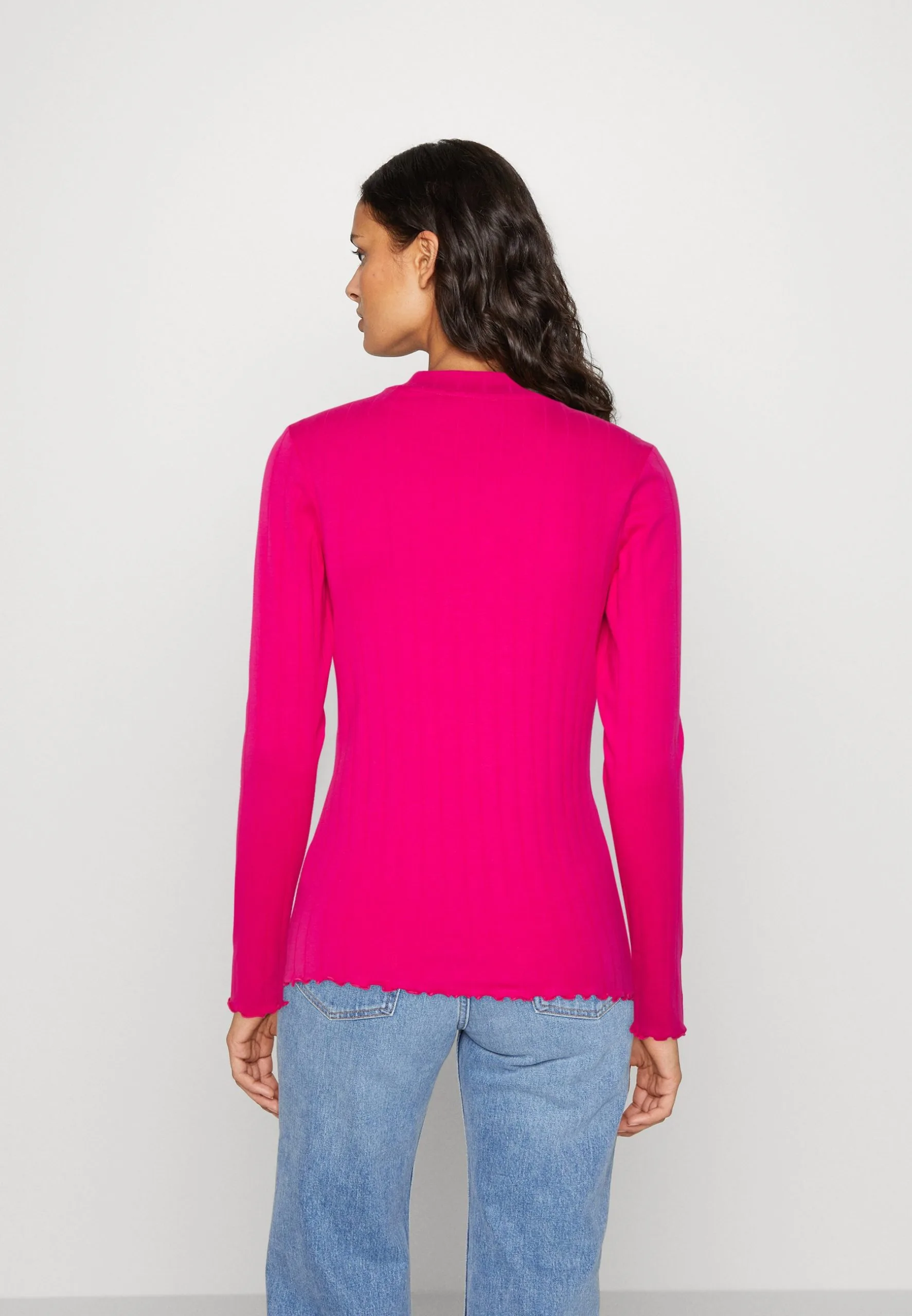 Edc By Esprit F_Sus 362 - Topper Langermet - Pink Fuchsia 5 Edc By Esprit F_Sus 362 - Topper Langermet - Pink Fuchsia - Bilde 3