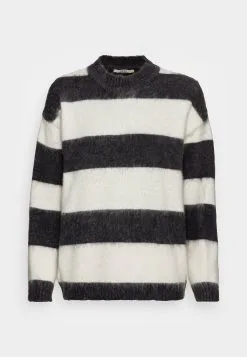 ESPRIT Stripe Crewn - Strikkegenser - Off White