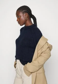 ESPRIT Chunky- Strikkegenser - Navy -ESPRIT Butikk 71de488d7335431fb53b4169366852f2