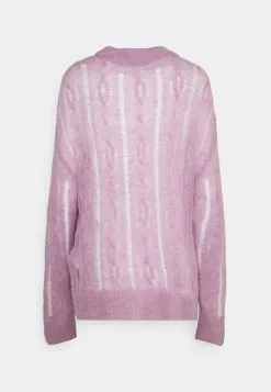ESPRIT Open Cable - Strikkegenser - Lilac -ESPRIT Butikk 741ec10304cf406f859e65f693bb9dd8