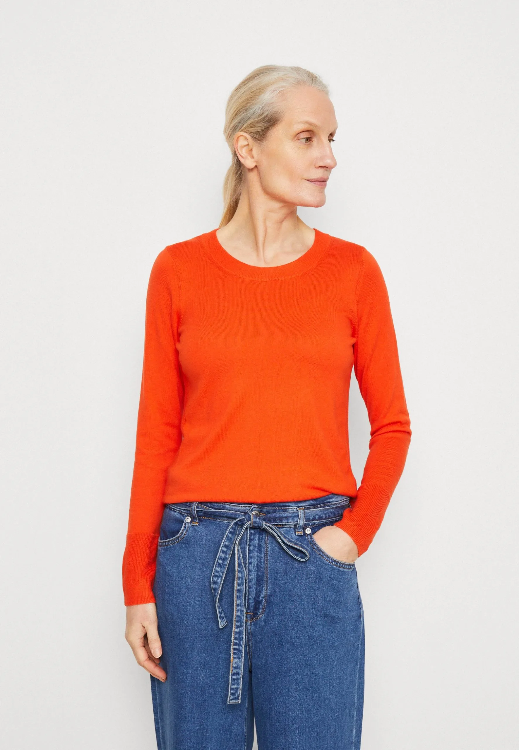 ESPRIT Roundneck- Strikkegenser - Orange Red 3 ESPRIT Roundneck- Strikkegenser - Orange Red