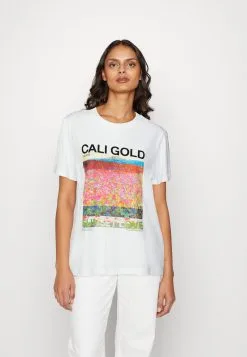 ESPRIT Butikk 49 Edc By Esprit Aw Tee - T-Shirts Med Print - White