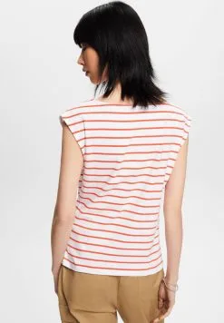 ESPRIT Sslv Stripe - T-Shirts Med Print - Orange Red 11 ESPRIT Sslv Stripe - T-Shirts Med Print - Orange Red -ESPRIT Butikk 815b275bef0a47aa9038a1e92e7d769e