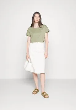 ESPRIT Shimmer Tee - T-Shirts - Light Khaki -ESPRIT Butikk 8458aac246924488b15f2b1a9796ab4f