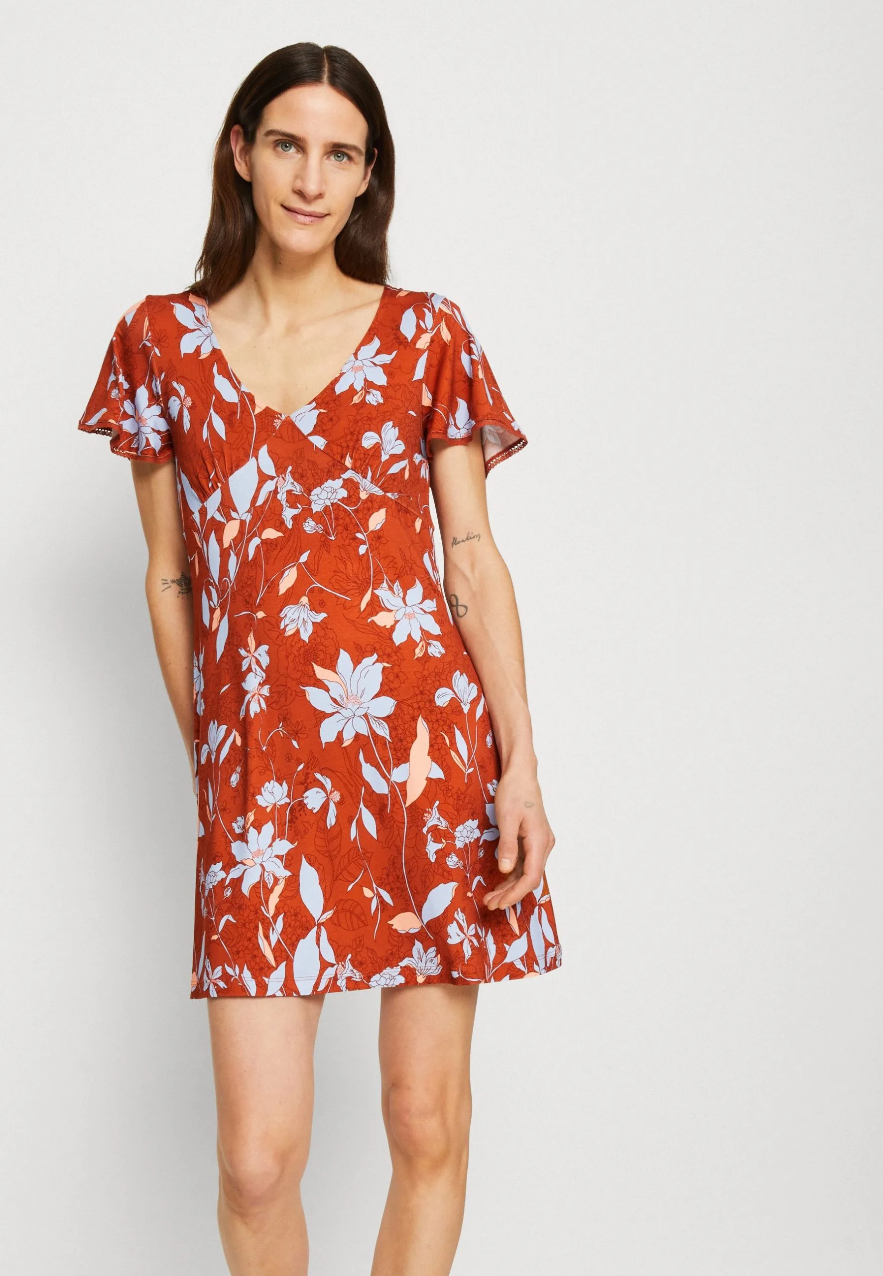 ESPRIT Dress- Jerseykjole - Coral Orange 8 ESPRIT Dress- Jerseykjole - Coral Orange - Bilde 6