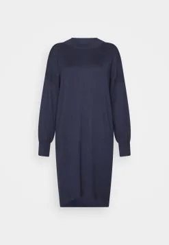 ESPRIT Mockneck Dress - Strikket Kjole - Navy