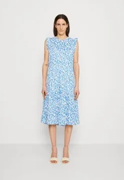 Edc By Esprit Printed - Kjole - Bright Blue