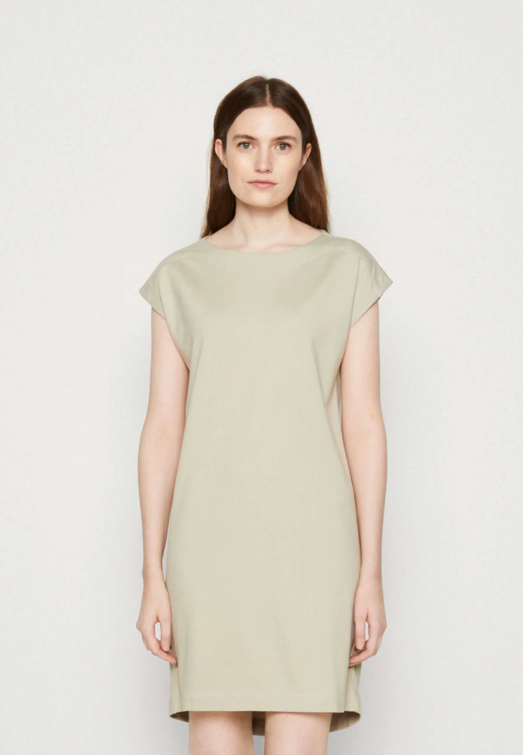 ESPRIT Dress Above Knee - Jerseykjole - Dusty Green 3 ESPRIT Dress Above Knee - Jerseykjole - Dusty Green