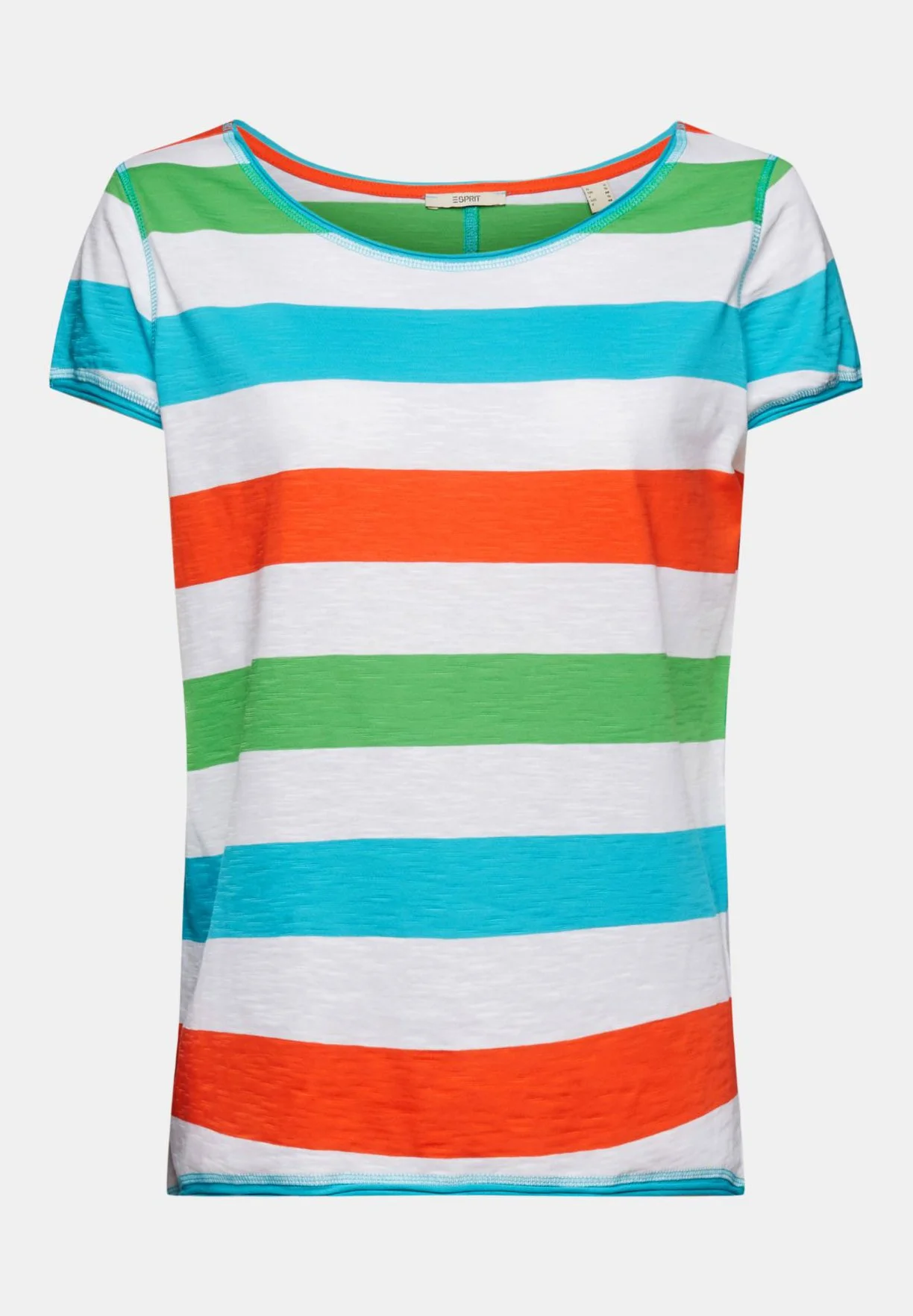 ESPRIT Striped Core Slub - T-Shirts Med Print - White 8 ESPRIT Striped Core Slub - T-Shirts Med Print - White - Bilde 6