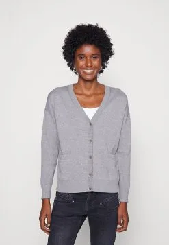 ESPRIT Sus Vneck - Cardigan - Medium Grey