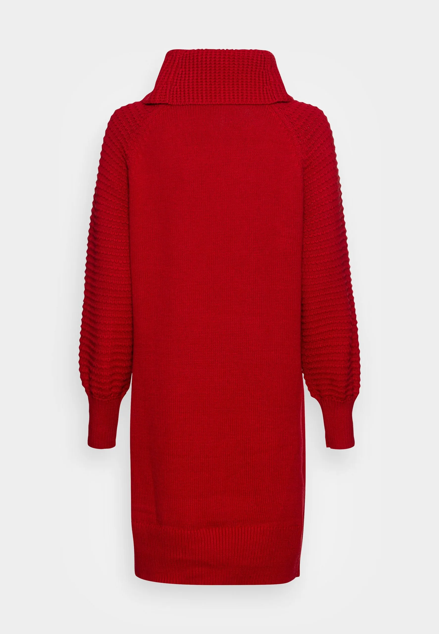 Edc By Esprit Wide Neck Dress - Strikket Kjole - Dark Red 4 Edc By Esprit Wide Neck Dress - Strikket Kjole - Dark Red - Bilde 2