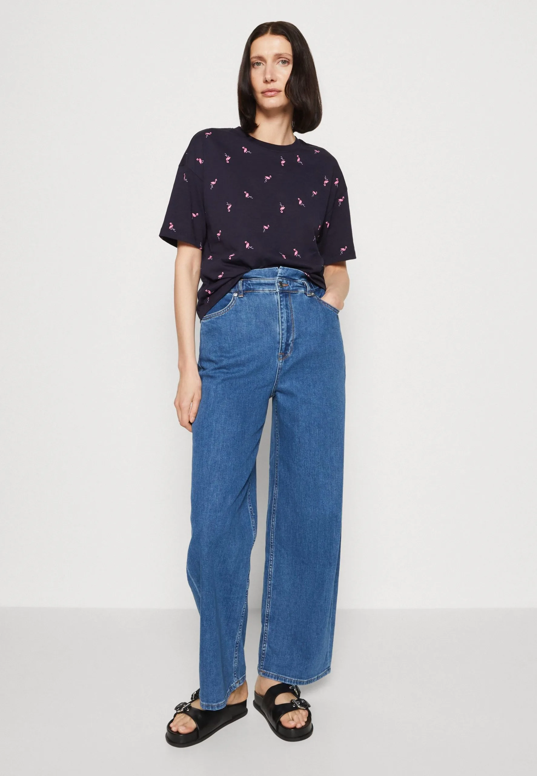 Edc By Esprit Tee - T-Shirts Med Print - Navy 6 Edc By Esprit Tee - T-Shirts Med Print - Navy - Bilde 4