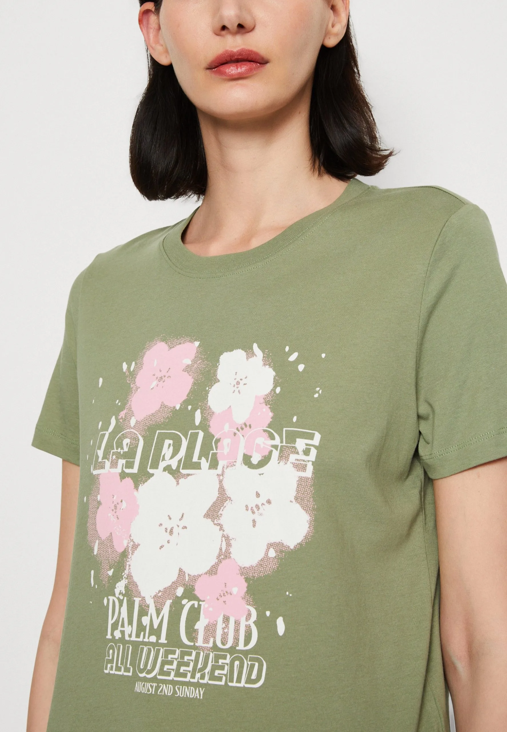 Edc By Esprit Tee - T-Shirts Med Print - Light Khaki 8 Edc By Esprit Tee - T-Shirts Med Print - Light Khaki - Bilde 6