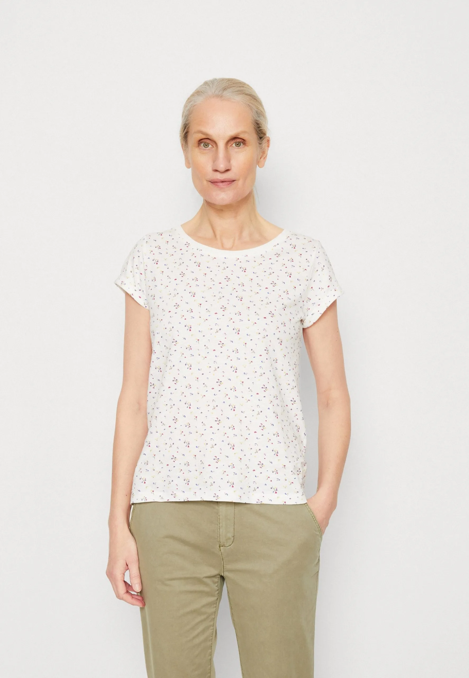 Edc By Esprit Sus Aop - T-Shirts Med Print - Offwhite 3 Edc By Esprit Sus Aop - T-Shirts Med Print - Offwhite