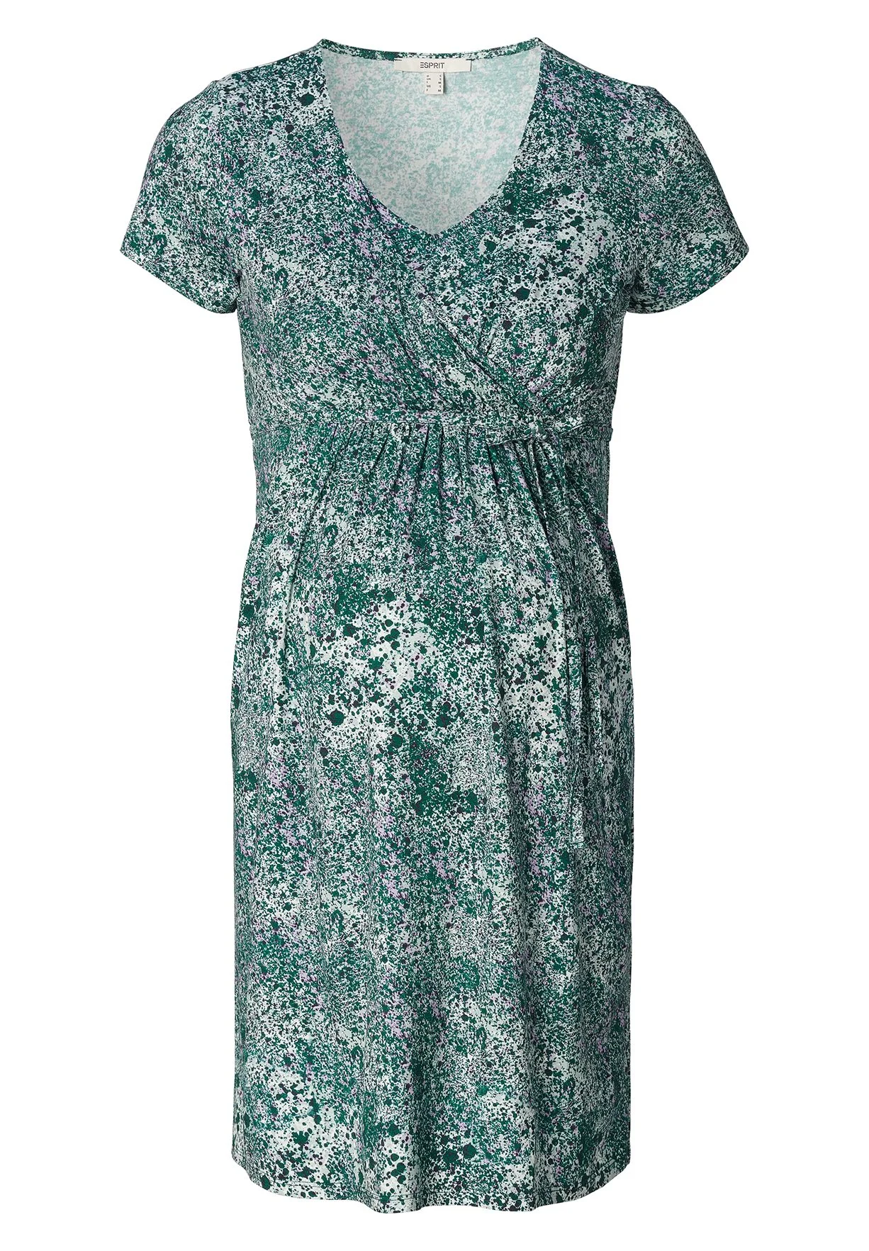 Nursing Short Sleeve Allover Print - Jerseykjole - Pastel Blue 6 Nursing Short Sleeve Allover Print - Jerseykjole - Pastel Blue - Bilde 4