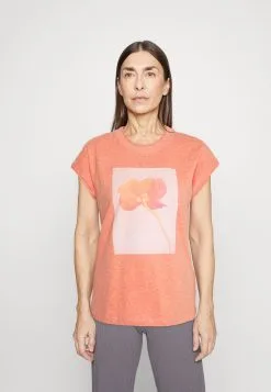 ESPRIT T-Shirts Med Print - Orange Red