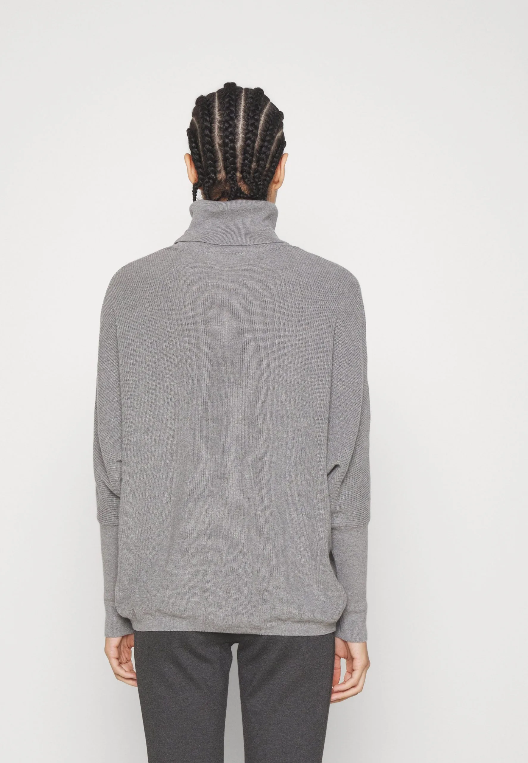 ESPRIT Badwing Rollneck- Strikkegenser - Medium Grey 6 ESPRIT Badwing Rollneck- Strikkegenser - Medium Grey - Bilde 4