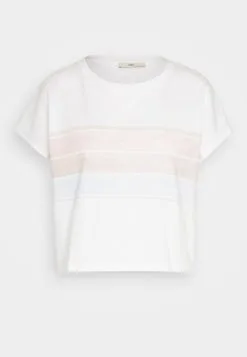 Edc By Esprit Crop Inside - T-Shirts Med Print - White -ESPRIT Butikk a64e4699c5eb44328dc283e8f25f6c3b