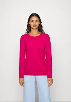 Edc By Esprit Basic Crewneck - Strikkegenser - Pink Fuchsia