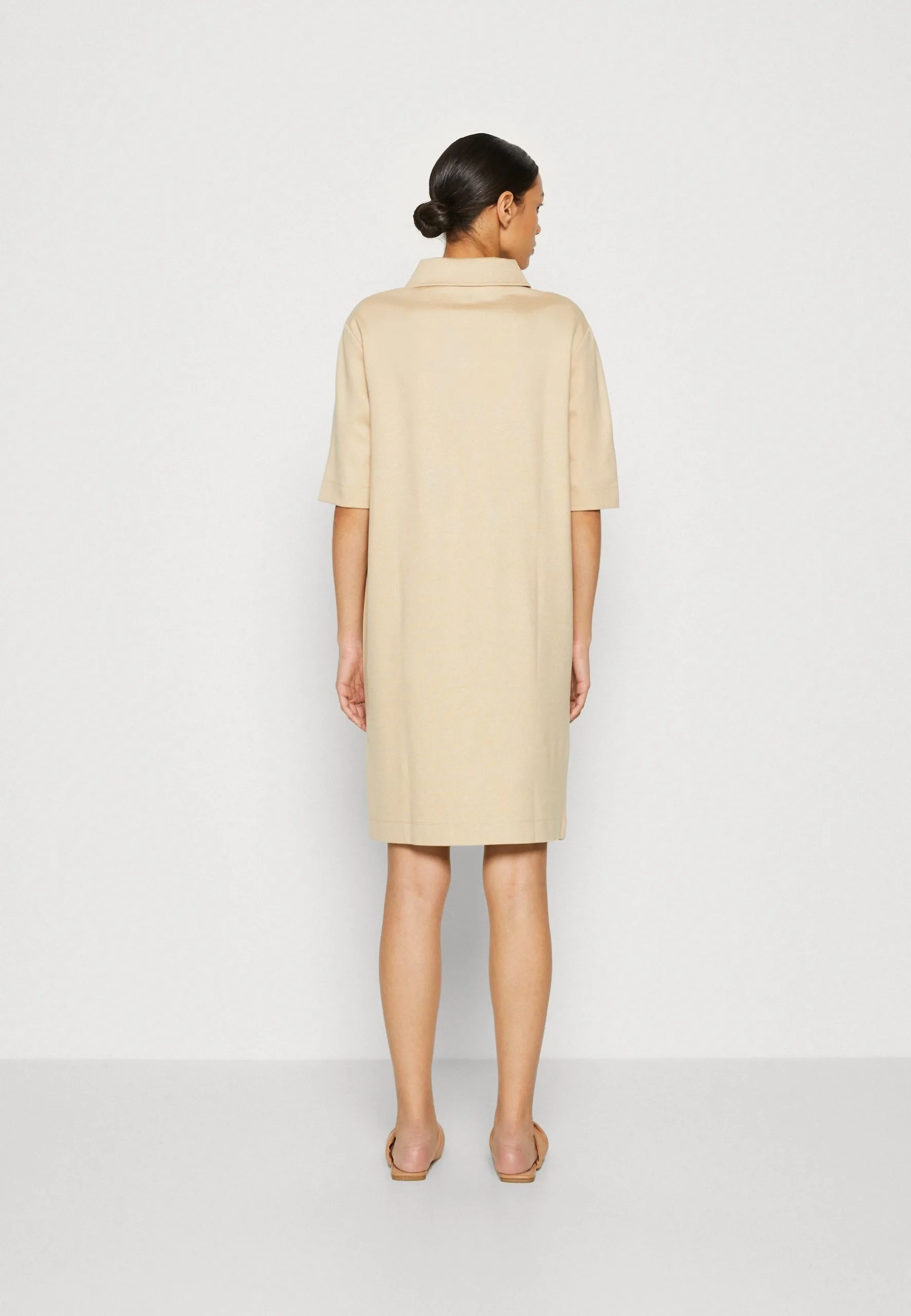 ESPRIT Zip Dress - Jerseykjole - Sand 5 ESPRIT Zip Dress - Jerseykjole - Sand - Bilde 3