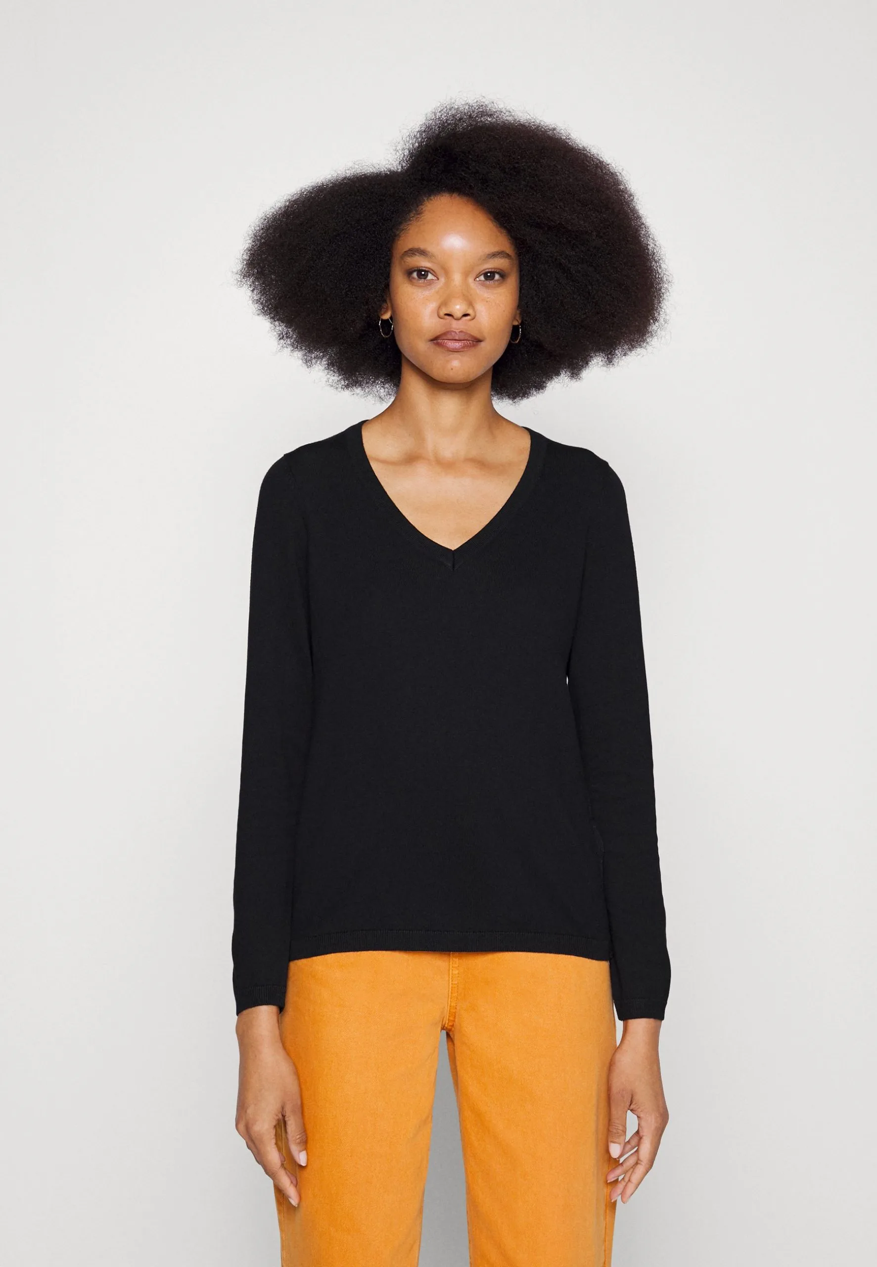 Edc By Esprit V Neck- Strikkegenser - Black 3 Edc By Esprit V Neck- Strikkegenser - Black