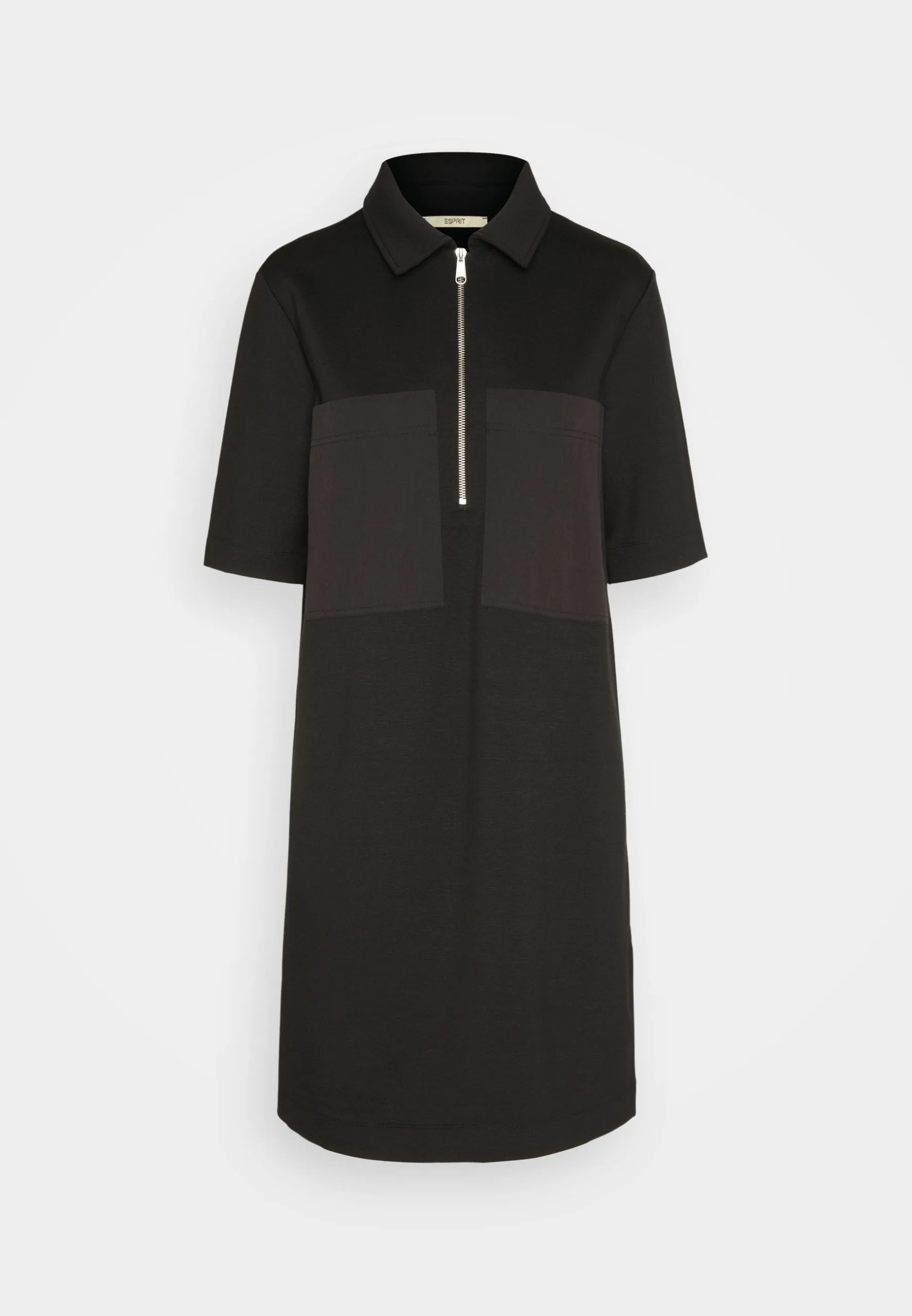 ESPRIT Zip Dress - Jerseykjole - Black 7 ESPRIT Zip Dress - Jerseykjole - Black - Bilde 5