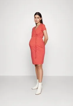 ESPRIT Butikk 39 Dress Nursing Short Sleeve- Jerseykjole - Flame Red