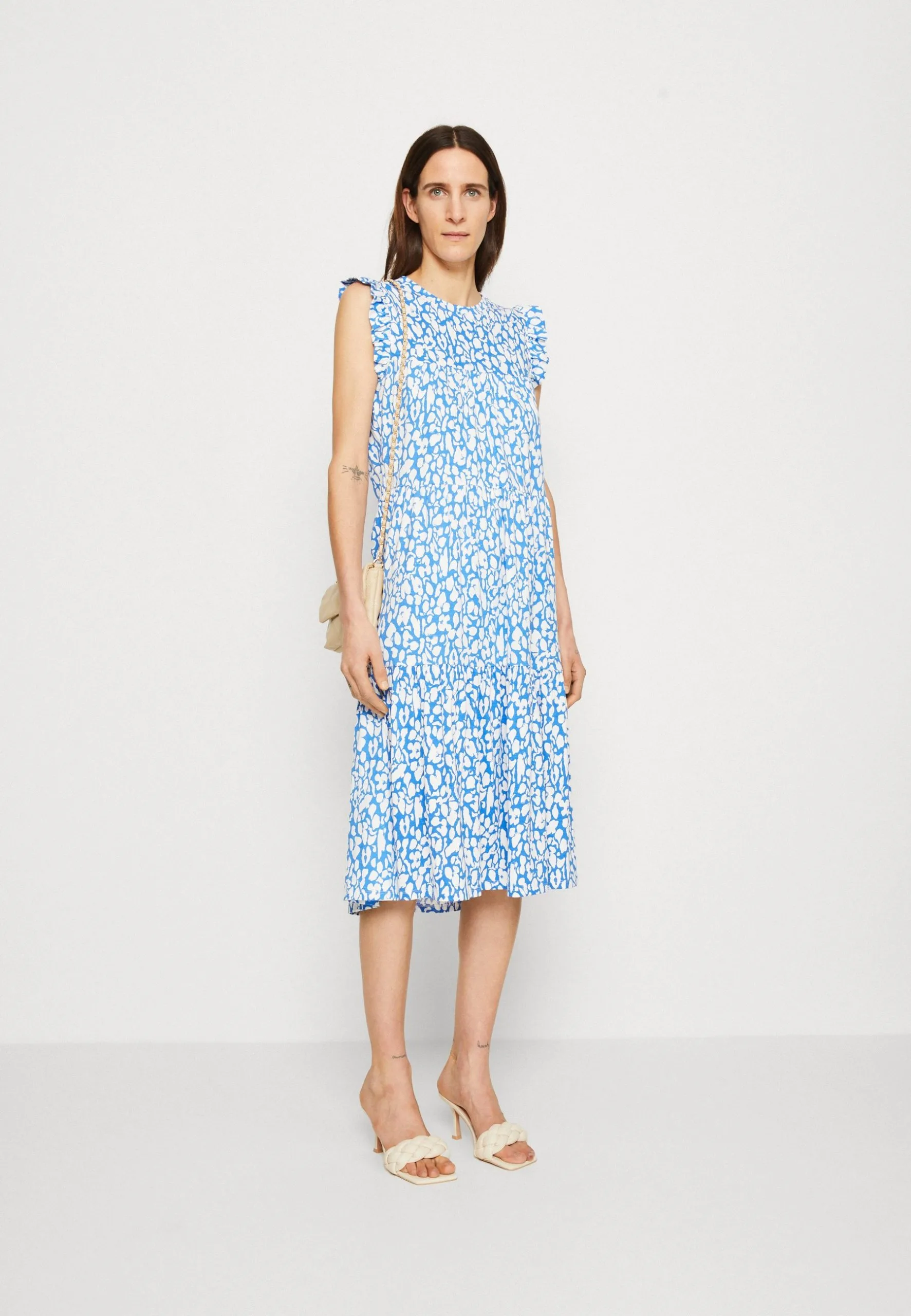 Edc By Esprit Printed - Kjole - Bright Blue 4 Edc By Esprit Printed - Kjole - Bright Blue - Bilde 2