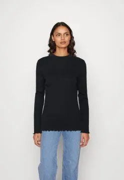 Edc By Esprit F_Sus 362 - Topper Langermet - Black