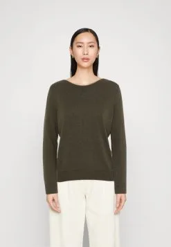 ESPRIT Strikkegenser - Khaki Green