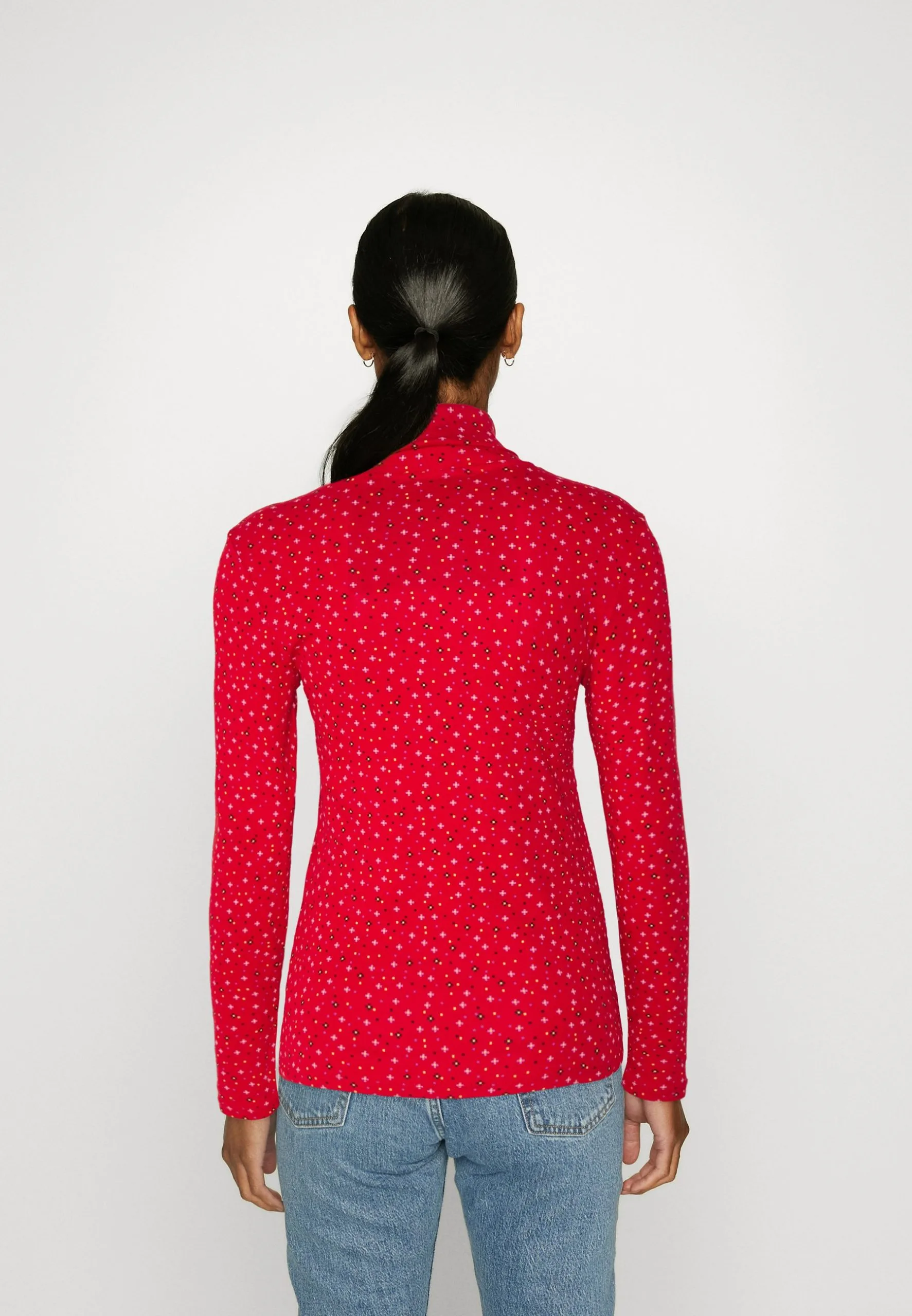 Edc By Esprit Topper Langermet - Dark Red 5 Edc By Esprit Topper Langermet - Dark Red - Bilde 3