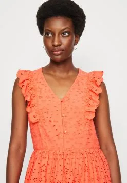 Edc By Esprit Anglaise D - Kjole - Coral Orange 13 Edc By Esprit Anglaise D - Kjole - Coral Orange -ESPRIT Butikk adc01d92f4da4286bc1d530a25cf228c