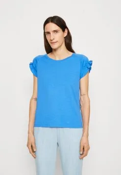 Edc By Esprit T-Shirts Med Print - Bright Blue