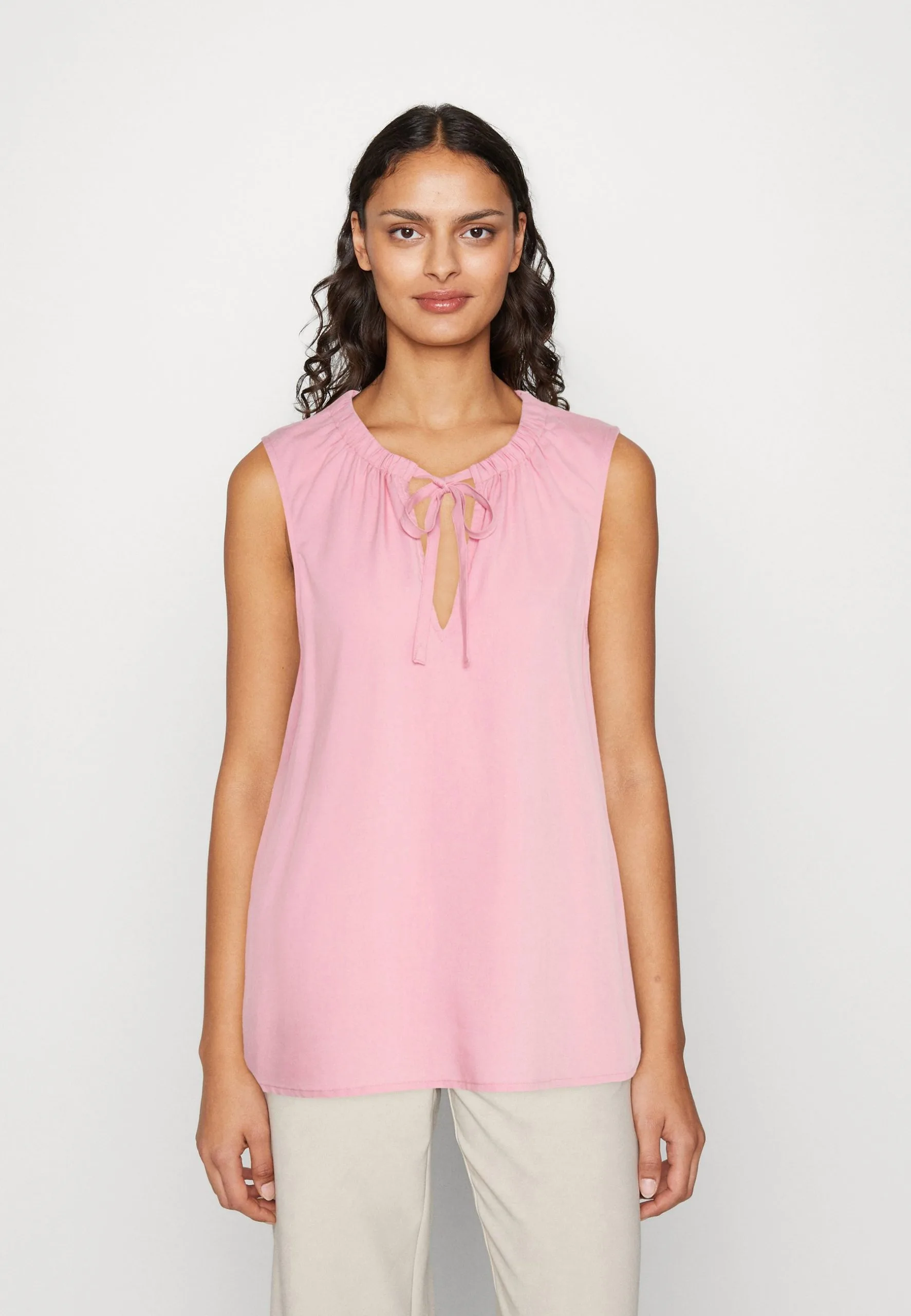 Edc By Esprit Bubble Hem - Bluse - Pink 3 Edc By Esprit Bubble Hem - Bluse - Pink