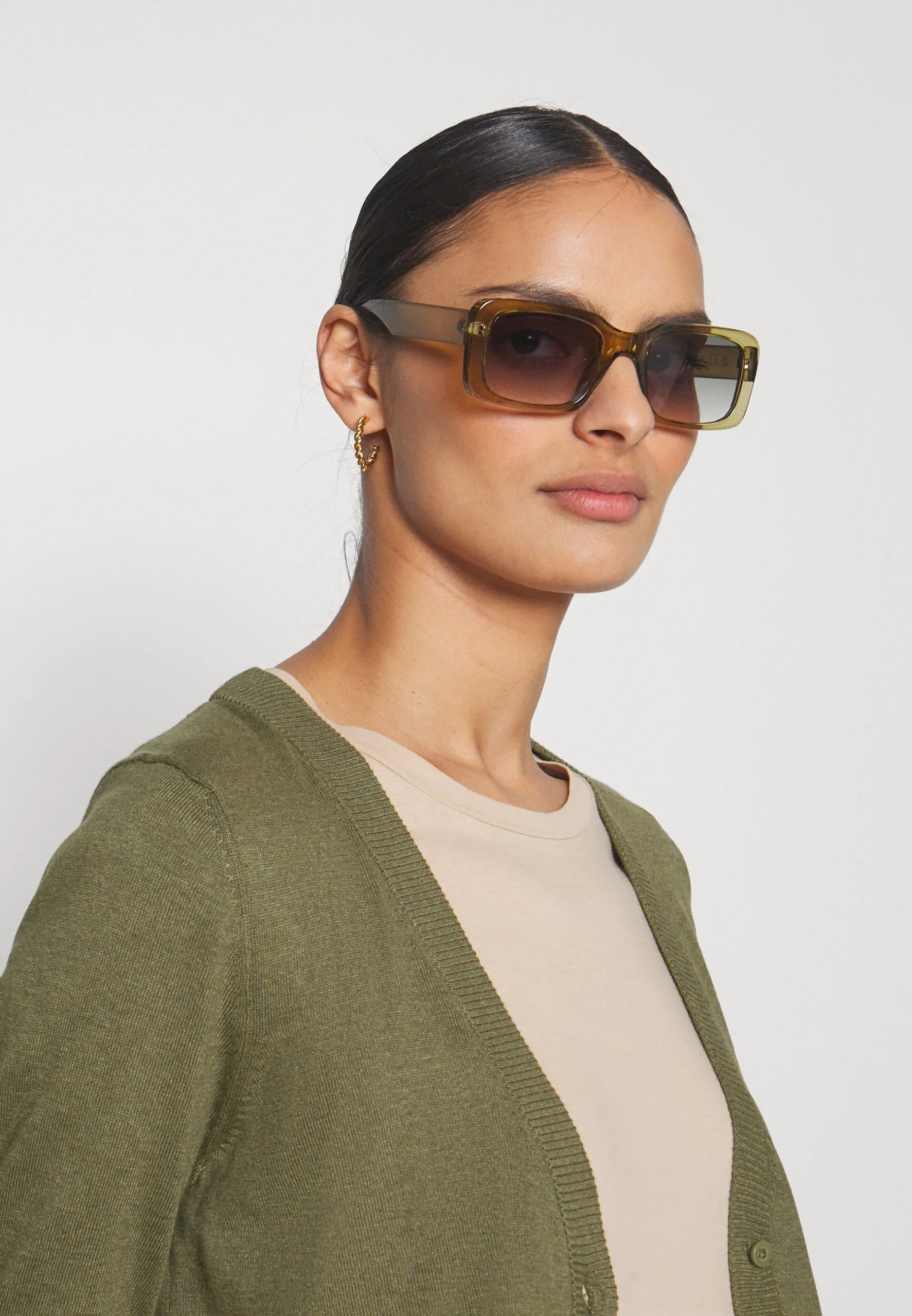 ESPRIT Button Cardigan - Cardigan - Khaki Green 6 ESPRIT Button Cardigan - Cardigan - Khaki Green - Bilde 4