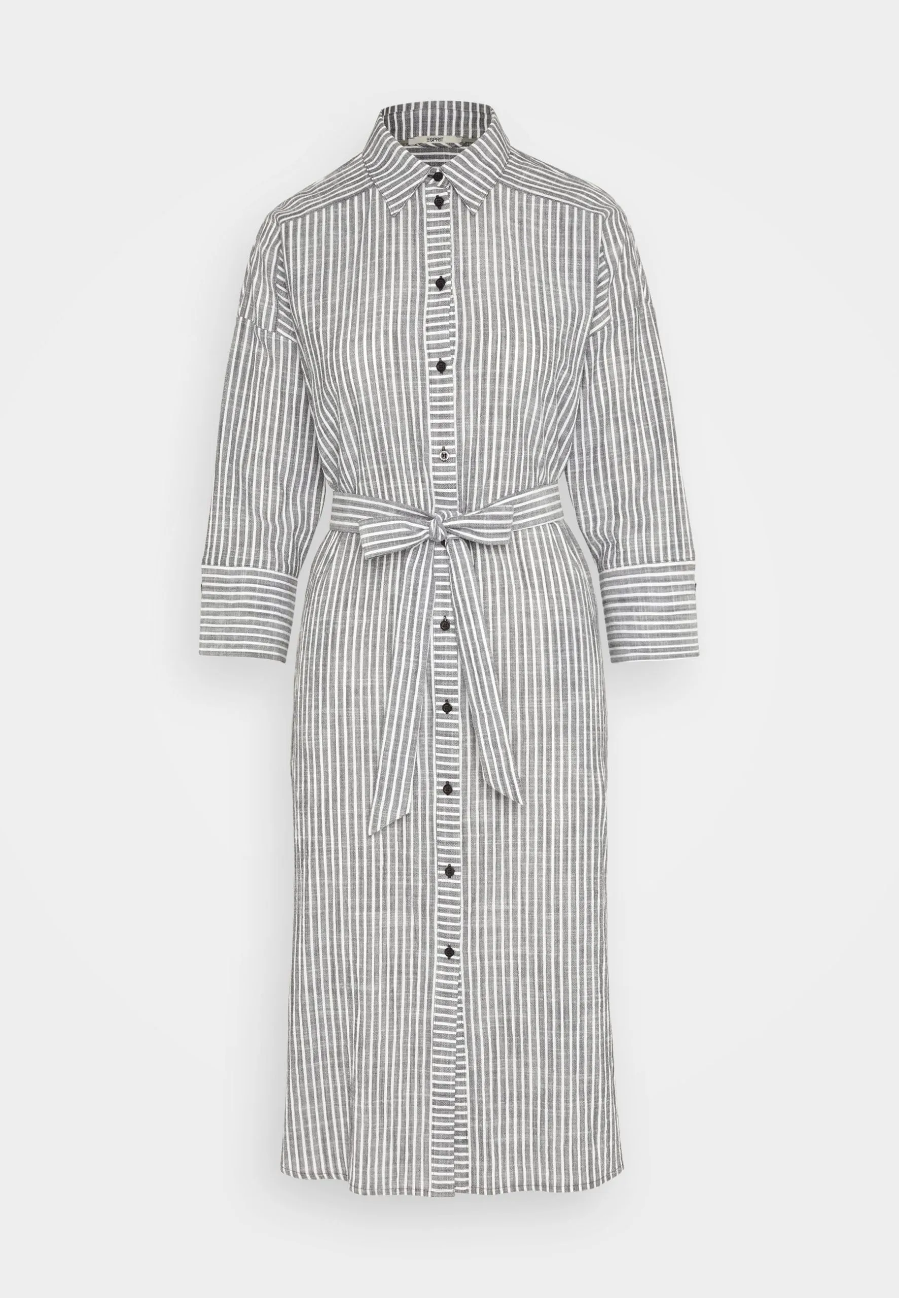ESPRIT Stripe Beltdress - Skjortekjole - Anthracite 7 ESPRIT Stripe Beltdress - Skjortekjole - Anthracite - Bilde 5