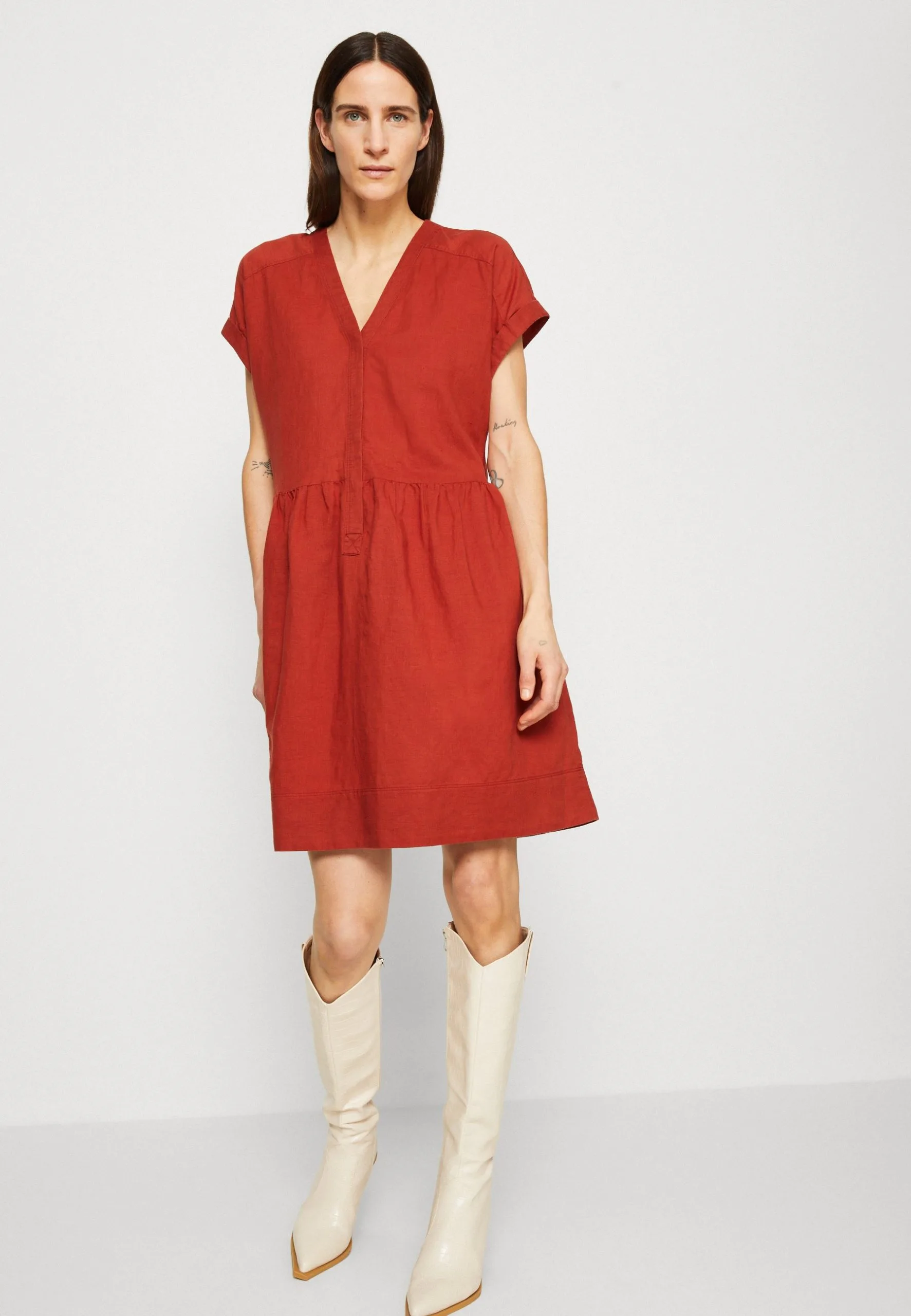 ESPRIT Dress - Kjole - Terracotta 6 ESPRIT Dress - Kjole - Terracotta - Bilde 4
