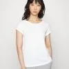 Edc By Esprit Slub Round Neck - T-Shirts - White 1 Edc By Esprit Slub Round Neck - T-Shirts - White -ESPRIT Butikk b7a8e6cf89314deaa6c0879d1b88cb6a
