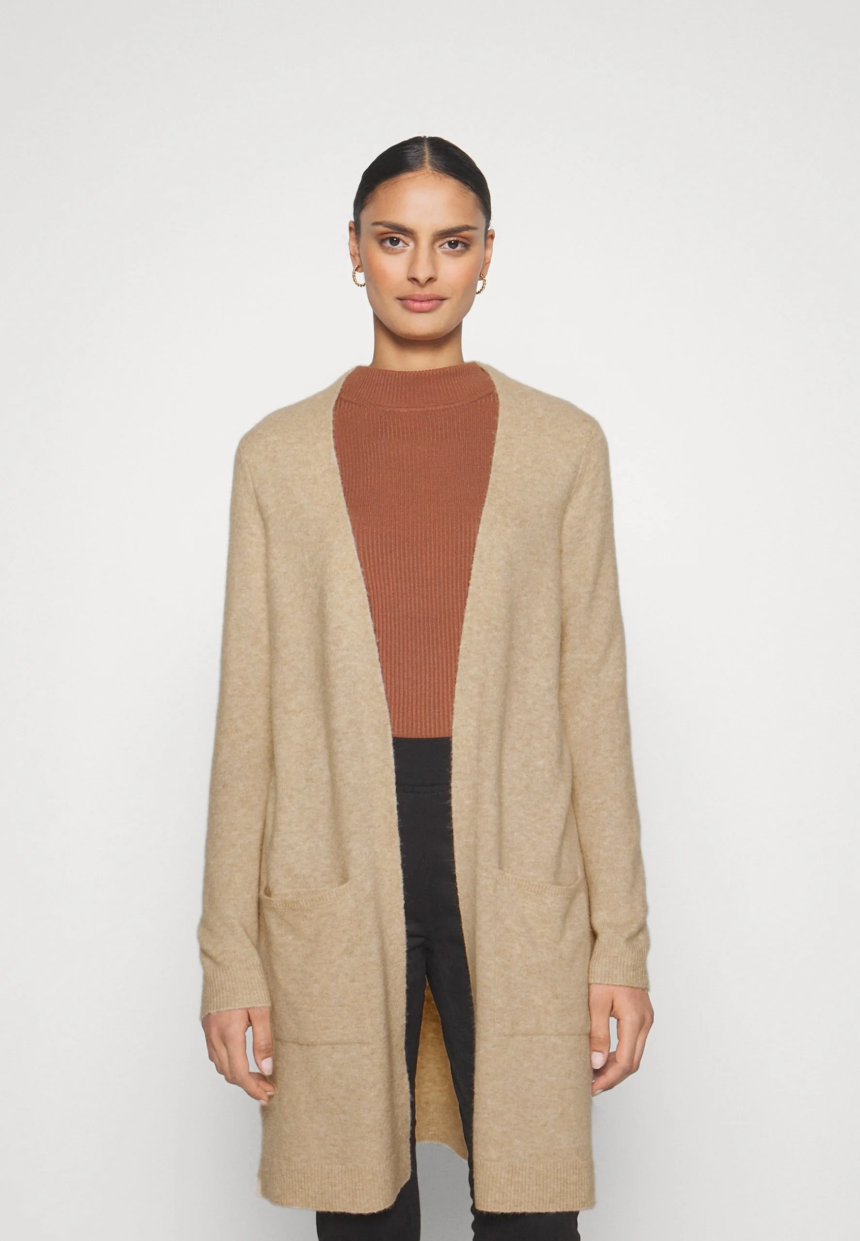 ESPRIT Mix Long Cardigan - Cardigan - Sand 3 ESPRIT Mix Long Cardigan - Cardigan - Sand