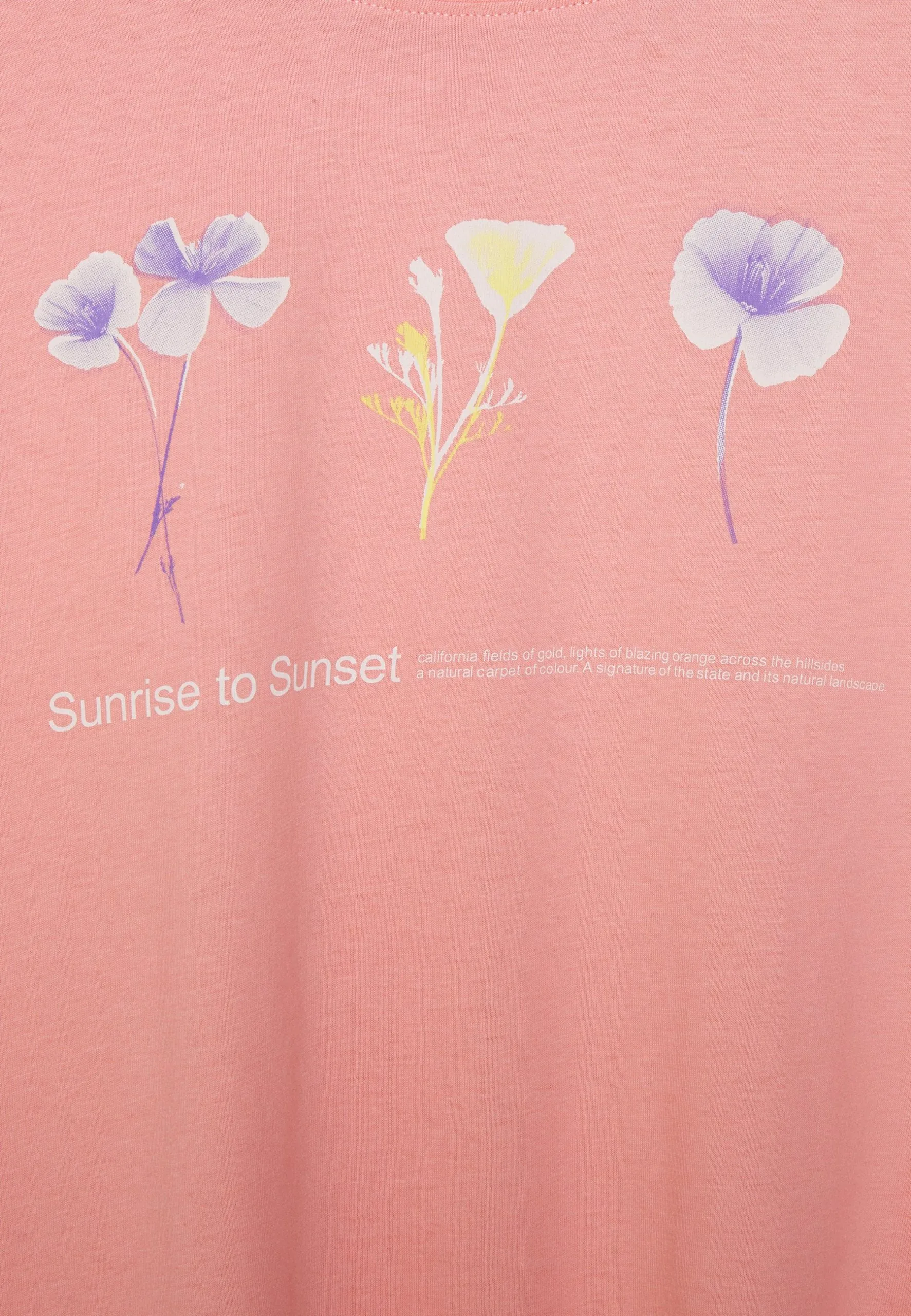 Edc By Esprit T-Shirts Med Print - Pink 7 Edc By Esprit T-Shirts Med Print - Pink - Bilde 5