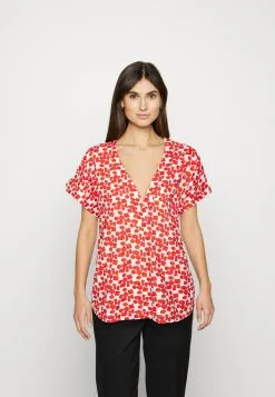 ESPRIT Fluid - T-Shirts Med Print - Orange Red