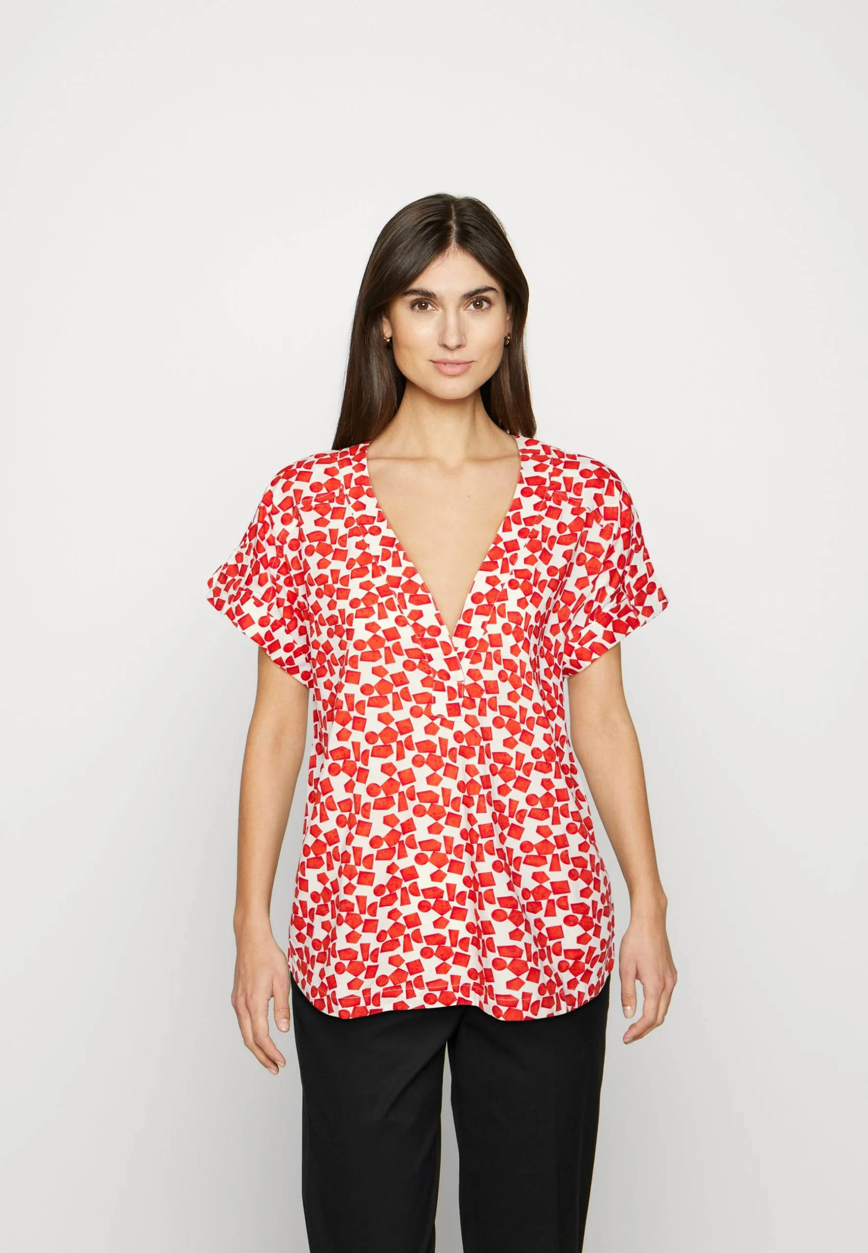 ESPRIT Fluid - T-Shirts Med Print - Orange Red 3 ESPRIT Fluid - T-Shirts Med Print - Orange Red