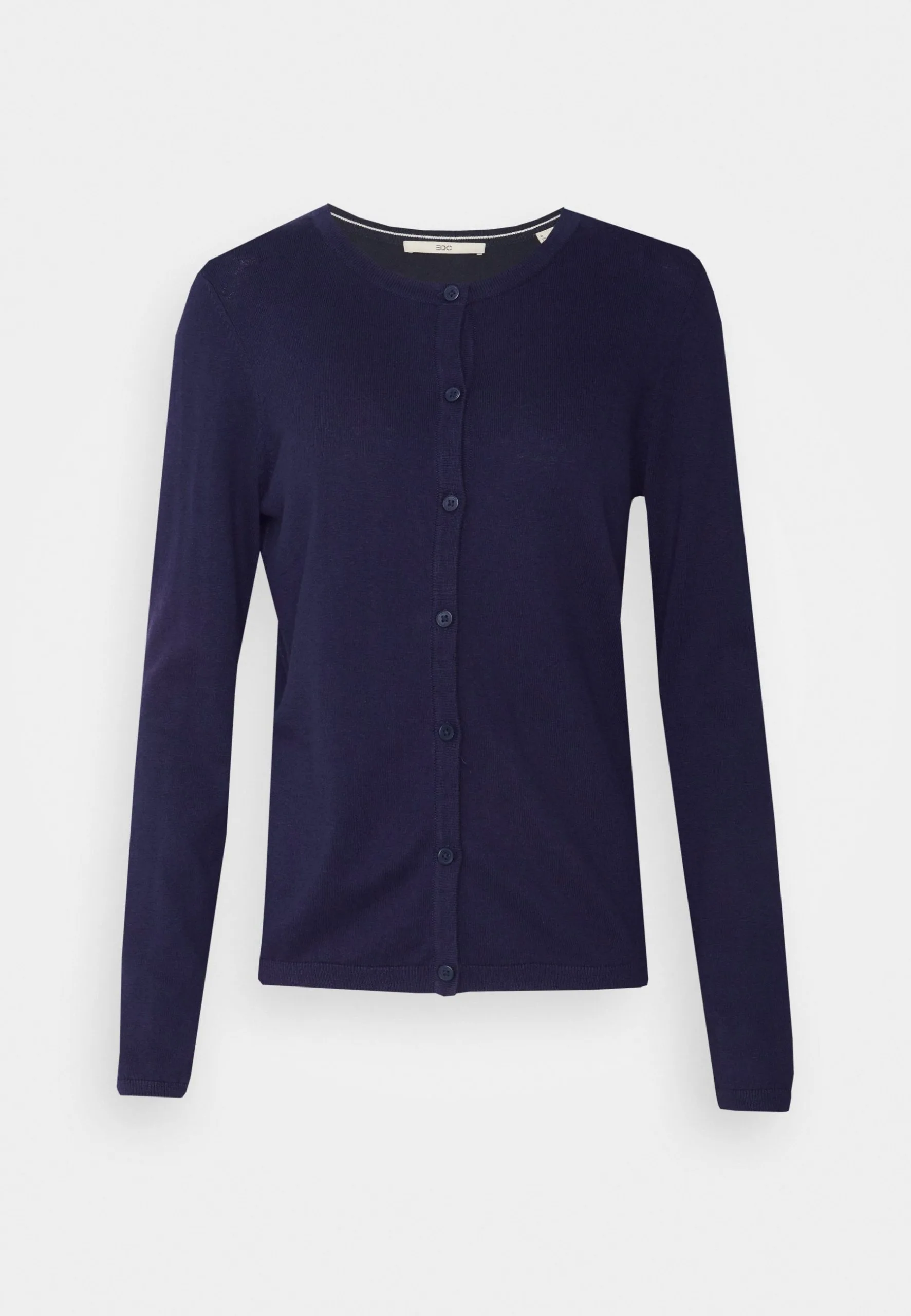 Edc By Esprit Basic Crewneck- Cardigan - Navy 6 Edc By Esprit Basic Crewneck- Cardigan - Navy - Bilde 4