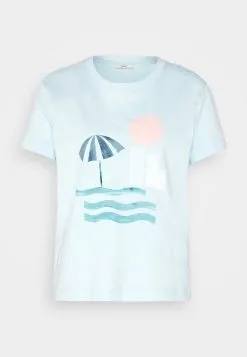 ESPRIT Tee - T-Shirts Med Print - Light Turquoise -ESPRIT Butikk c408dad05a5e49a691f514b17e6952e8