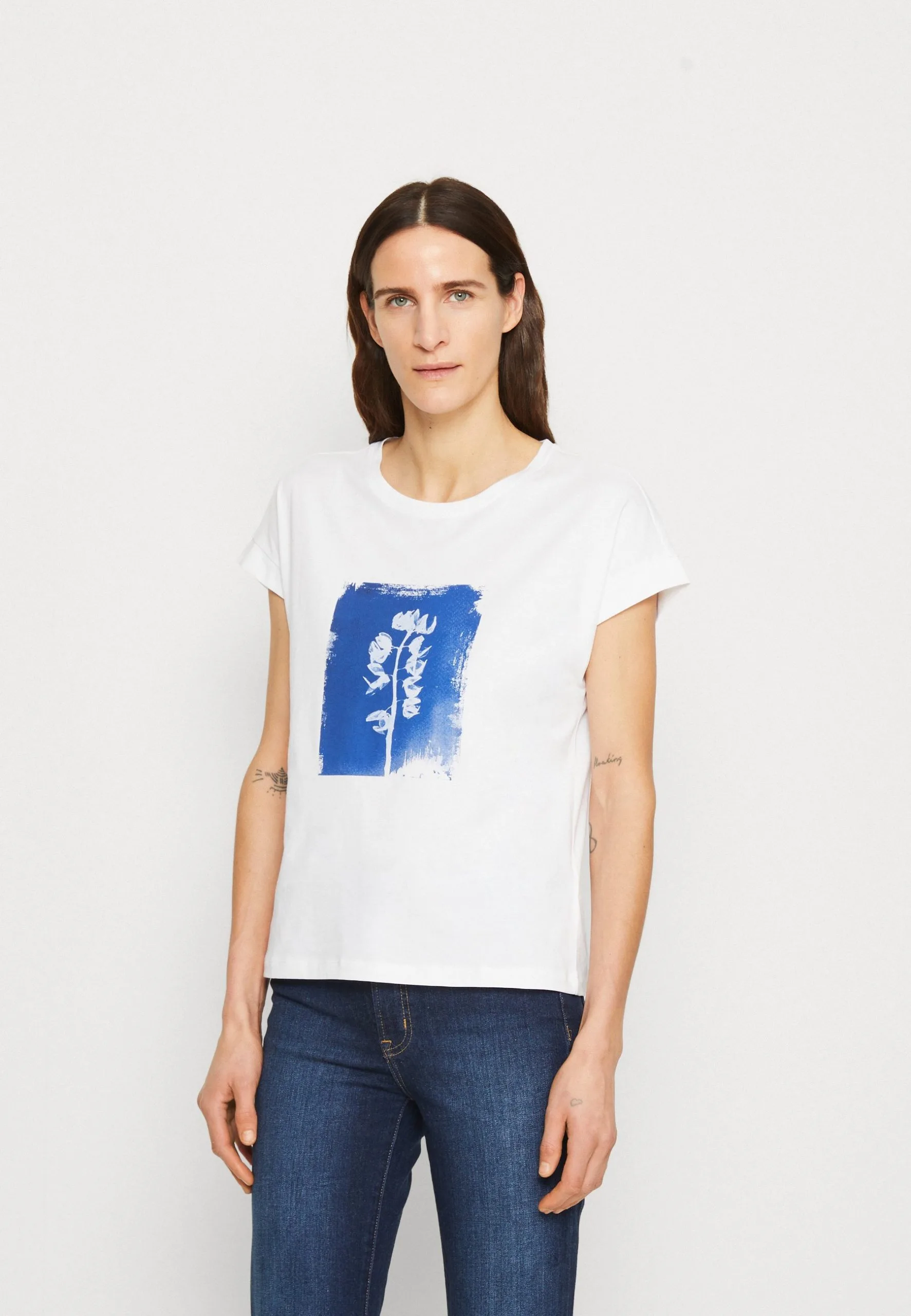 ESPRIT Core Tee - T-Shirts Med Print - White 3 ESPRIT Core Tee - T-Shirts Med Print - White