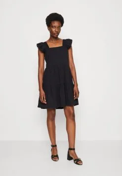 Edc By Esprit Dress - Jerseykjole - Black