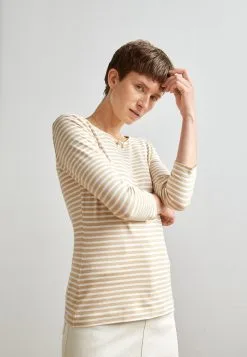 ESPRIT Boat Neck- Topper Langermet - Sand